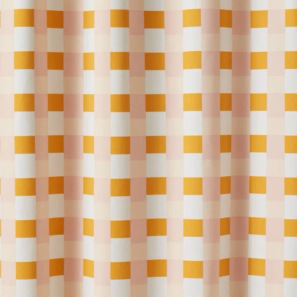Pillowfort Checkered Blackout Curtain Panel Pink 42